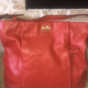 Coach leather Pumpkin color